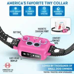 Training modes of Elecane anti bark collar for small dogs – beep, vibration, beep+vibration