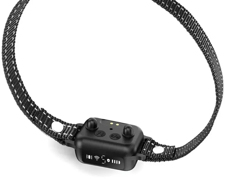 mall dog bark collar OB11 black – adjustable nylon strap