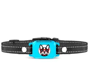 OB11 blue smart bark collar for small dogs – front view